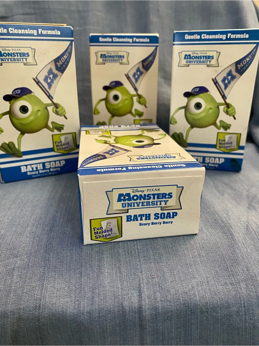 Disney Monsters Inc Mike Wazowski Scary Berry Scented Bath Soap 4-Pack 2013